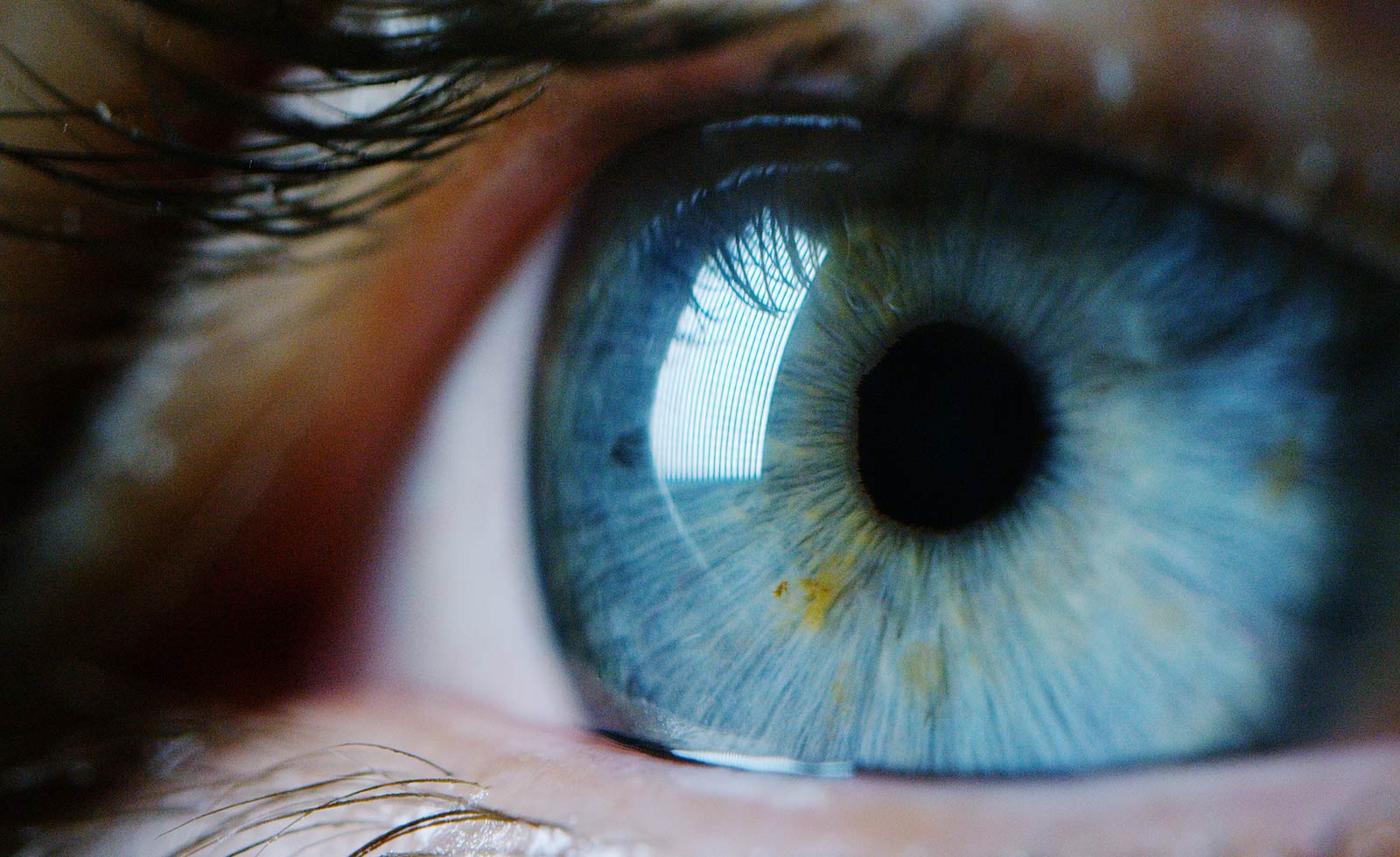 Close-up of a human eye, vision correction and cataract surgery in Portland, Maine